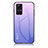 Silicone Frame Mirror Rainbow Gradient Case Cover LS1 for Xiaomi Redmi Note 12S Clove Purple