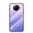 Silicone Frame Mirror Rainbow Gradient Case Cover LS1 for Xiaomi Redmi Note 9T 5G Clove Purple