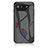 Silicone Frame Mirror Rainbow Gradient Case Cover LS2 for Asus ROG Phone 7 Black