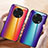 Silicone Frame Mirror Rainbow Gradient Case Cover LS2 for Huawei Enjoy 50 Pro