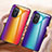 Silicone Frame Mirror Rainbow Gradient Case Cover LS2 for Huawei Honor 50 SE 5G