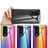 Silicone Frame Mirror Rainbow Gradient Case Cover LS2 for Huawei Honor 70 5G