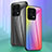 Silicone Frame Mirror Rainbow Gradient Case Cover LS2 for Huawei Honor X6 5G