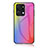 Silicone Frame Mirror Rainbow Gradient Case Cover LS2 for Huawei Honor X7a