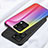 Silicone Frame Mirror Rainbow Gradient Case Cover LS2 for Huawei Honor X7a