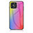 Silicone Frame Mirror Rainbow Gradient Case Cover LS2 for Huawei Honor X8 4G