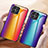 Silicone Frame Mirror Rainbow Gradient Case Cover LS2 for Huawei Honor X8 4G