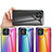 Silicone Frame Mirror Rainbow Gradient Case Cover LS2 for Huawei Honor X8 4G