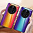 Silicone Frame Mirror Rainbow Gradient Case Cover LS2 for Huawei Mate 50 Pro