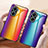 Silicone Frame Mirror Rainbow Gradient Case Cover LS2 for Huawei Nova 10 SE