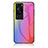 Silicone Frame Mirror Rainbow Gradient Case Cover LS2 for Huawei P60