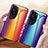 Silicone Frame Mirror Rainbow Gradient Case Cover LS2 for Huawei P60 Art