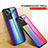 Silicone Frame Mirror Rainbow Gradient Case Cover LS2 for OnePlus 10R 5G