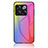 Silicone Frame Mirror Rainbow Gradient Case Cover LS2 for OnePlus 10T 5G