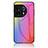 Silicone Frame Mirror Rainbow Gradient Case Cover LS2 for OnePlus 11 5G