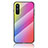 Silicone Frame Mirror Rainbow Gradient Case Cover LS2 for OnePlus Nord CE 5G