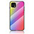 Silicone Frame Mirror Rainbow Gradient Case Cover LS2 for Oppo A16K