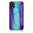 Silicone Frame Mirror Rainbow Gradient Case Cover LS2 for Oppo A17K