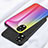 Silicone Frame Mirror Rainbow Gradient Case Cover LS2 for Oppo A17K