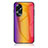 Silicone Frame Mirror Rainbow Gradient Case Cover LS2 for Oppo A18