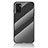 Silicone Frame Mirror Rainbow Gradient Case Cover LS2 for Oppo A55S 5G Black