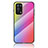 Silicone Frame Mirror Rainbow Gradient Case Cover LS2 for Oppo A74 4G