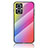 Silicone Frame Mirror Rainbow Gradient Case Cover LS2 for Oppo A96 5G