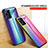 Silicone Frame Mirror Rainbow Gradient Case Cover LS2 for Oppo Find X3 Pro 5G