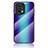 Silicone Frame Mirror Rainbow Gradient Case Cover LS2 for Oppo Find X5 Pro 5G