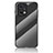 Silicone Frame Mirror Rainbow Gradient Case Cover LS2 for Oppo Find X5 Pro 5G Black