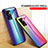 Silicone Frame Mirror Rainbow Gradient Case Cover LS2 for Oppo K10 5G India