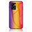 Silicone Frame Mirror Rainbow Gradient Case Cover LS2 for Oppo K10 5G India Orange