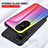 Silicone Frame Mirror Rainbow Gradient Case Cover LS2 for Oppo Reno10 5G