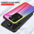 Silicone Frame Mirror Rainbow Gradient Case Cover LS2 for Oppo Reno11 Pro 5G