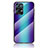 Silicone Frame Mirror Rainbow Gradient Case Cover LS2 for Oppo Reno7 Pro 5G