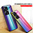 Silicone Frame Mirror Rainbow Gradient Case Cover LS2 for Realme 10 Pro+ Plus 5G