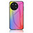 Silicone Frame Mirror Rainbow Gradient Case Cover LS2 for Realme 11 4G