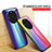 Silicone Frame Mirror Rainbow Gradient Case Cover LS2 for Realme 11 Pro+ Plus 5G