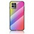 Silicone Frame Mirror Rainbow Gradient Case Cover LS2 for Realme 8i