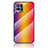 Silicone Frame Mirror Rainbow Gradient Case Cover LS2 for Realme 8i