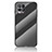 Silicone Frame Mirror Rainbow Gradient Case Cover LS2 for Realme 8i Black