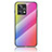 Silicone Frame Mirror Rainbow Gradient Case Cover LS2 for Realme 9 4G