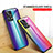 Silicone Frame Mirror Rainbow Gradient Case Cover LS2 for Realme 9 4G