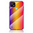 Silicone Frame Mirror Rainbow Gradient Case Cover LS2 for Realme C21