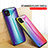 Silicone Frame Mirror Rainbow Gradient Case Cover LS2 for Realme C21