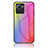 Silicone Frame Mirror Rainbow Gradient Case Cover LS2 for Realme C30