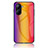 Silicone Frame Mirror Rainbow Gradient Case Cover LS2 for Realme C33 (2023)