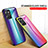 Silicone Frame Mirror Rainbow Gradient Case Cover LS2 for Realme C35