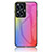 Silicone Frame Mirror Rainbow Gradient Case Cover LS2 for Realme C55