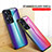 Silicone Frame Mirror Rainbow Gradient Case Cover LS2 for Realme Narzo N55